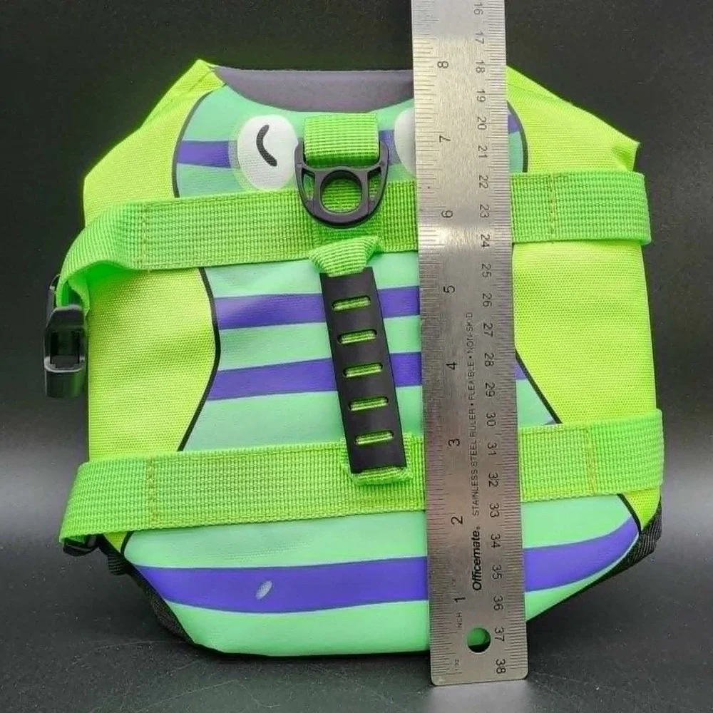 Wdehome Dog Life Jacket Green‎ Purple Fish Tail Pet Safety Vest XS Small Dog